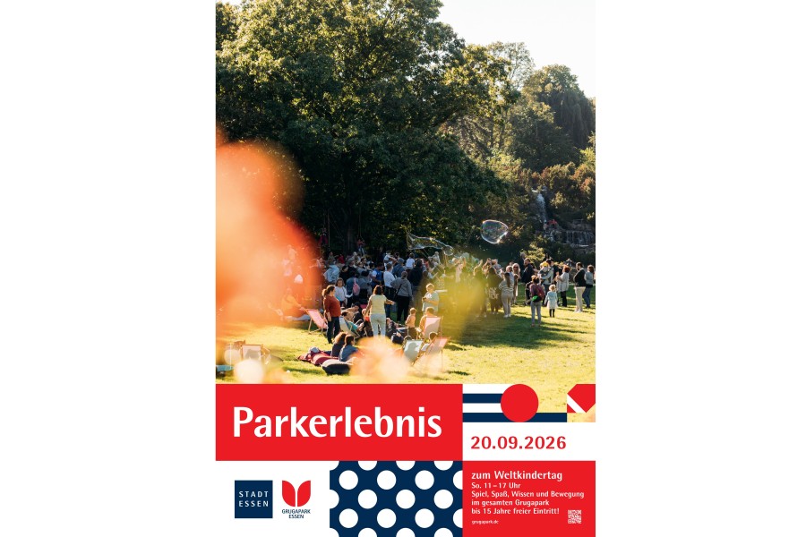 Plakat zum größten Parkerlebnis im Grugapark Essen