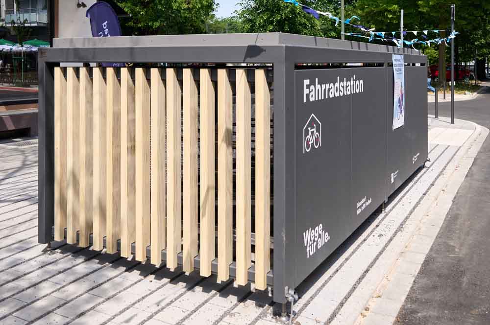 Fahrradstation an der Pfalzstraße