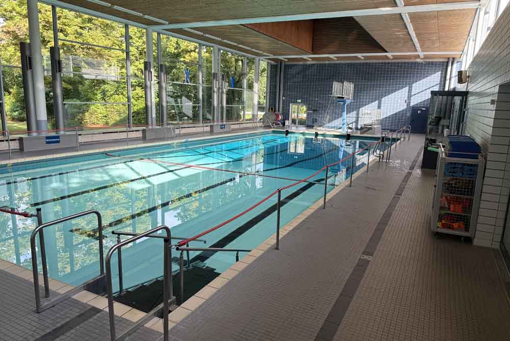 Blick in das Hallenbad Roxel