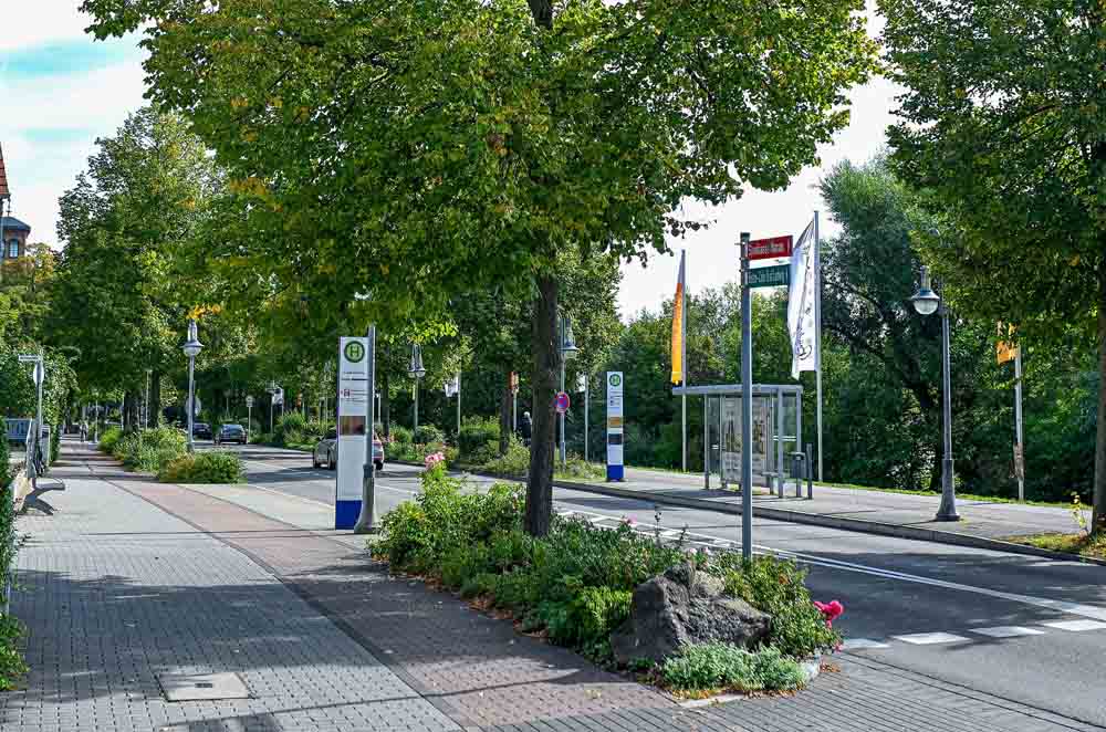 Bushaltestelle in Hanau