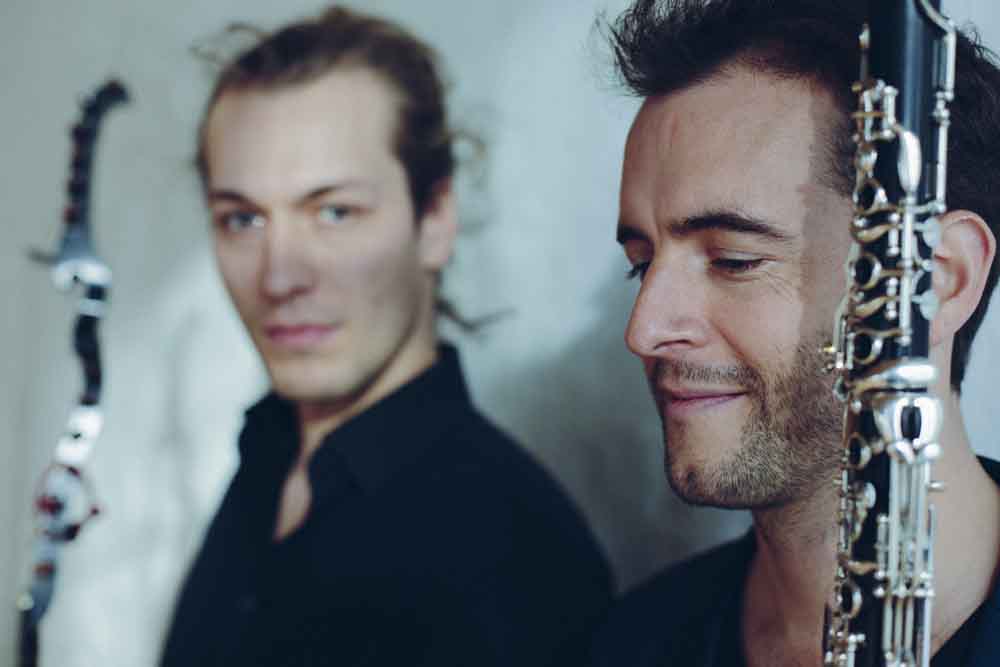 David Orlowsky & David Bergmüller mit Instrumenten