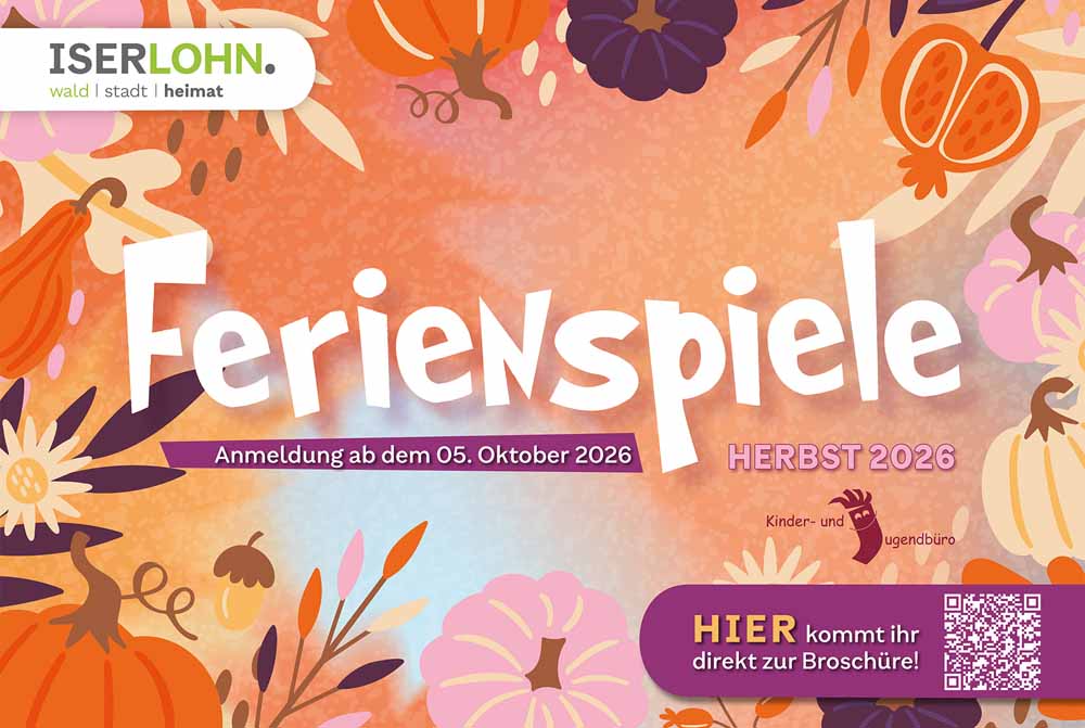Plakat zu den Herbstferienspielen