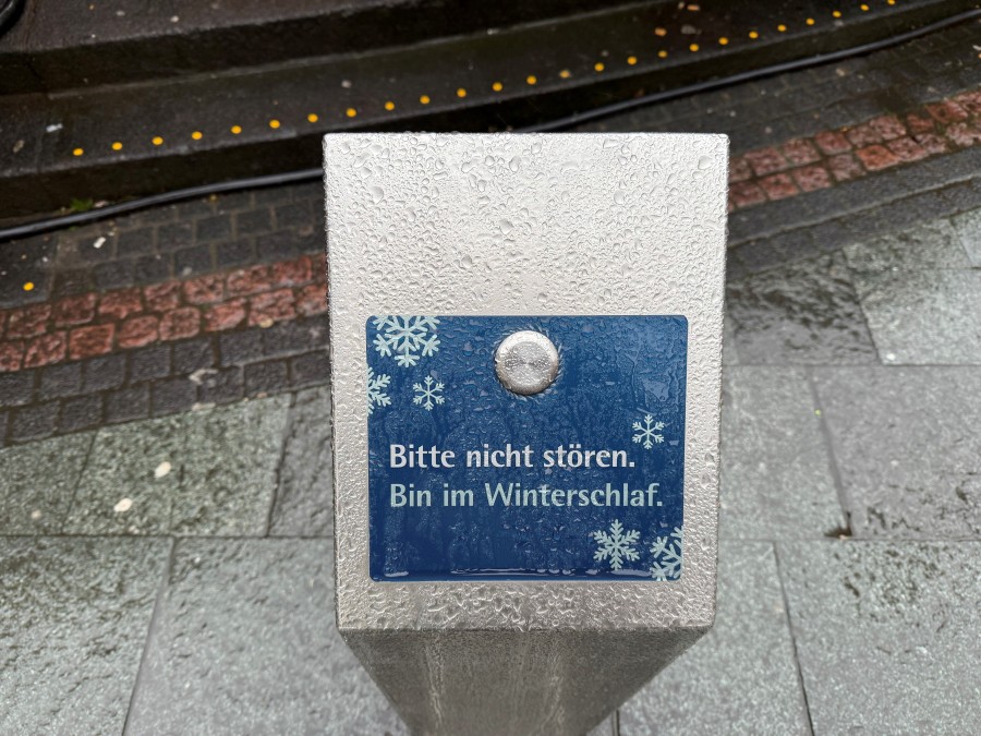 Trinkwasserbrunnen im Winterschaf