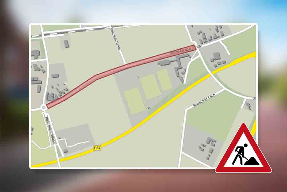 Karte des betroffenen Bereichs