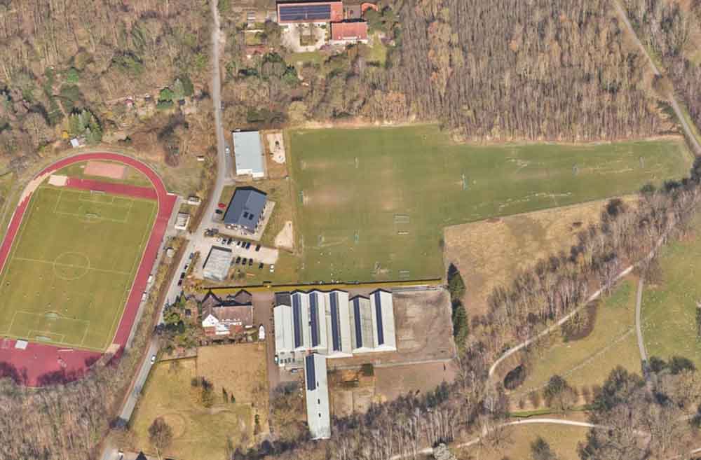 Luftbild der Sportanlage an der Wienburgstraße