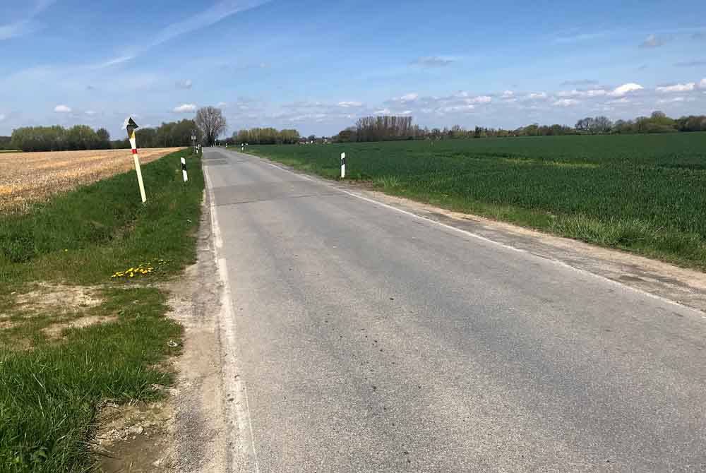 Blick auf die Kreisstraße 48
