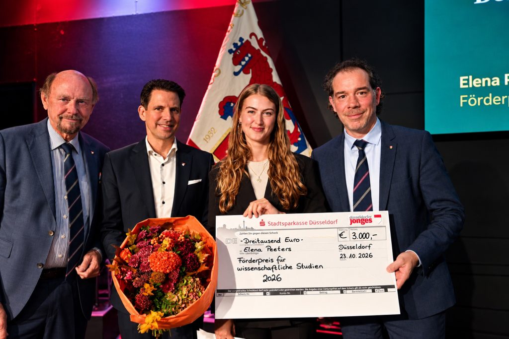 Düsseldorfer Jonges zeichnen Elena Peeters für wissenschaftliche Studien aus